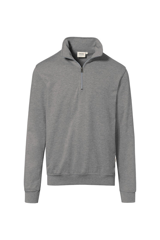 HAKRO Zip-Sweatshirt Premium - Grau meliert - 1