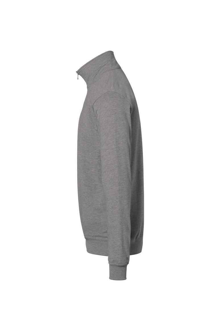 HAKRO Zip-Sweatshirt Premium - Grau meliert - 2