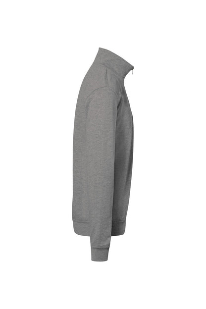 HAKRO Zip-Sweatshirt Premium - Grau meliert - 4