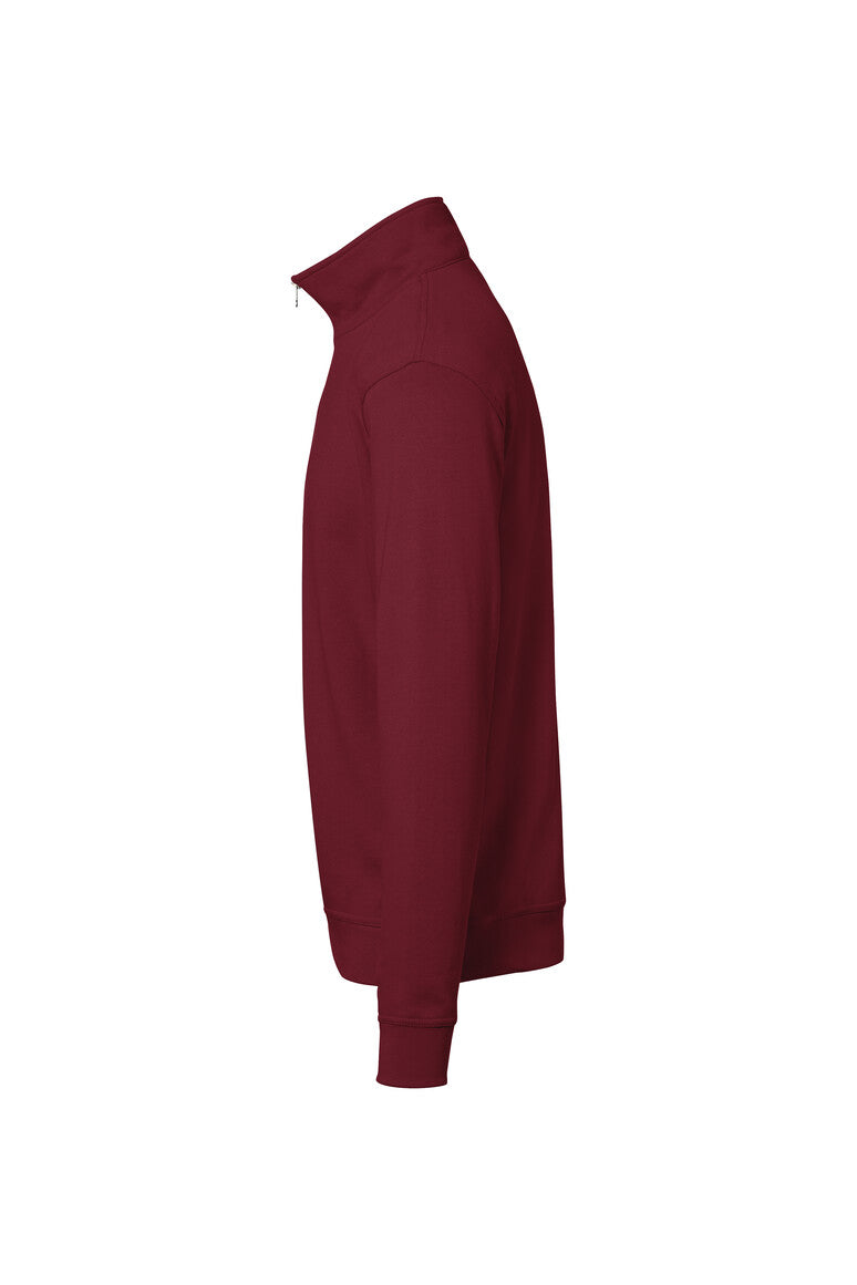HAKRO Zip-Sweatshirt Premium - Weinrot - 2