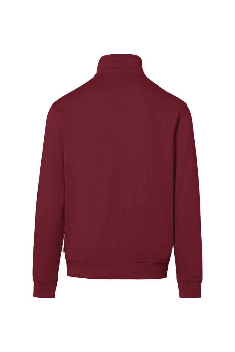 HAKRO Zip-Sweatshirt Premium - Weinrot - 3