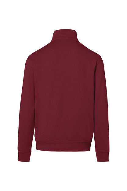HAKRO Zip-Sweatshirt Premium - Weinrot - 3