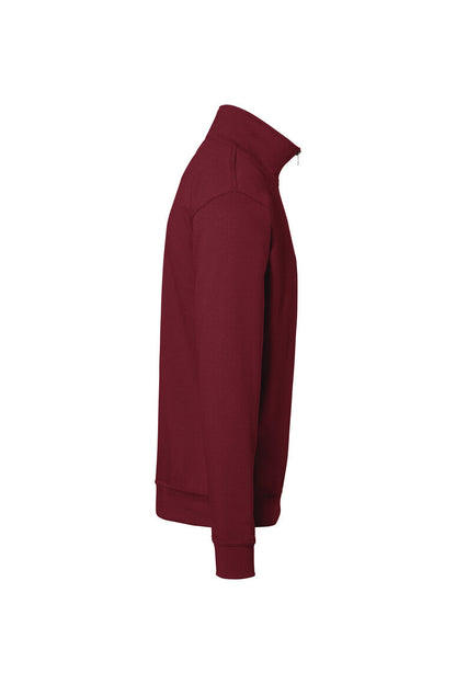 HAKRO Zip-Sweatshirt Premium - Weinrot - 4