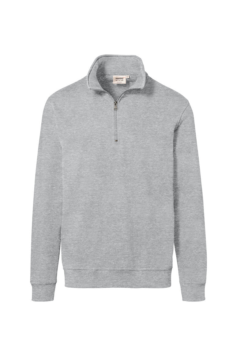 HAKRO Zip-Sweatshirt Premium - Ash meliert - 1