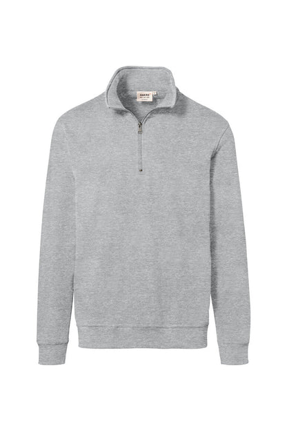 HAKRO Zip-Sweatshirt Premium - Ash meliert - 1