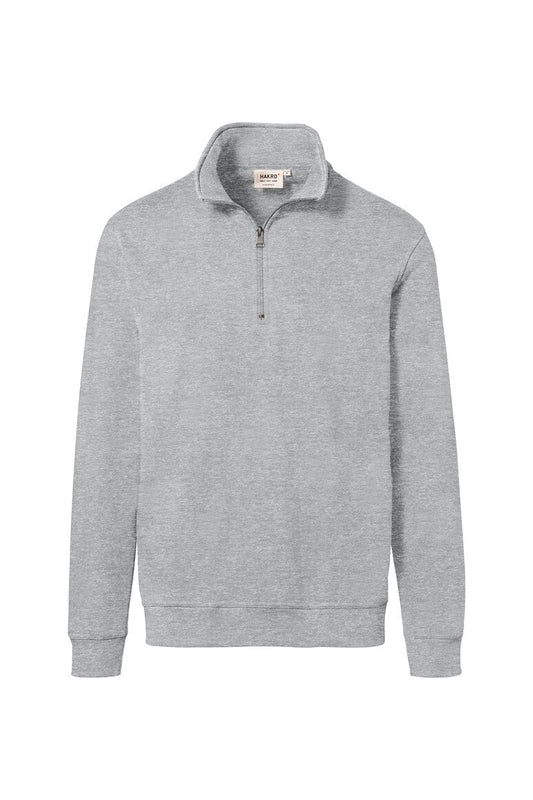 HAKRO Zip-Sweatshirt Premium - Ash meliert - 1