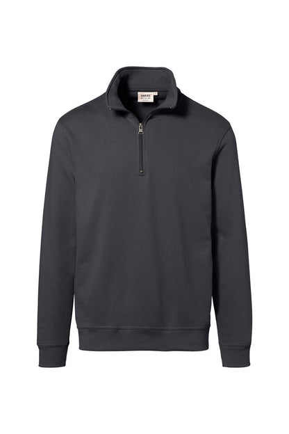 HAKRO Zip-Sweatshirt Premium - Karbongrau - 1
