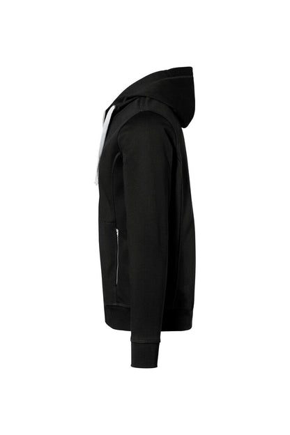 HAKRO Kapuzenjacke Bonded ECO - Schwarz/silber - 2