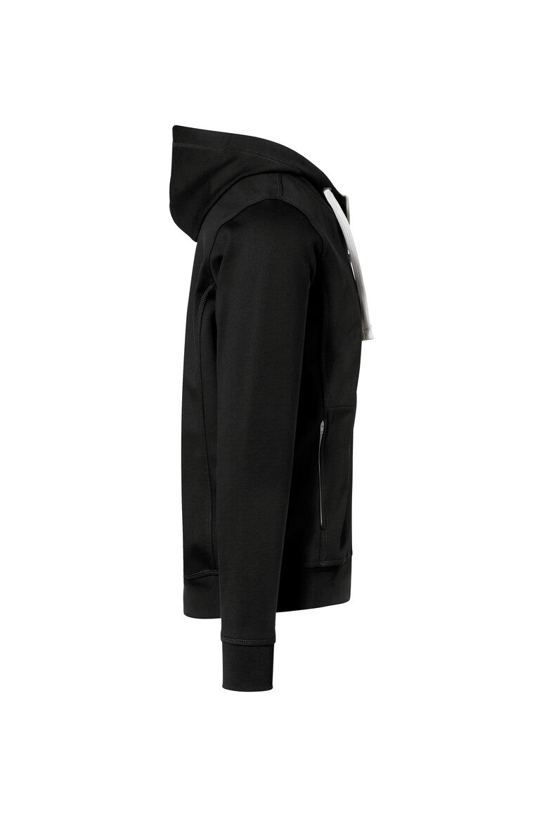 HAKRO Kapuzenjacke Bonded ECO - Schwarz/silber - 4