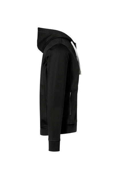 HAKRO Kapuzenjacke Bonded ECO - Schwarz/silber - 4