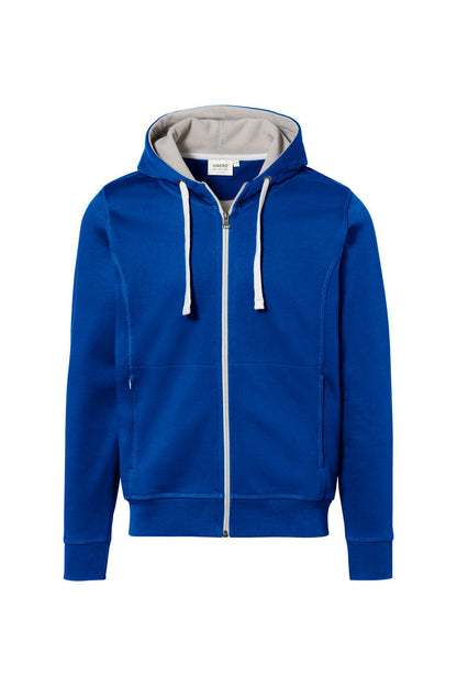 HAKRO Kapuzenjacke Bonded ECO - Royalblau/silber - 1