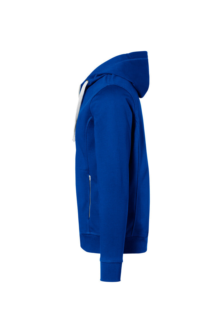 HAKRO Kapuzenjacke Bonded ECO - Royalblau/silber - 2
