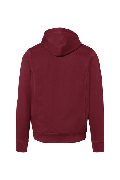 HAKRO Kapuzenjacke Bonded ECO - Weinrot/silber - 3
