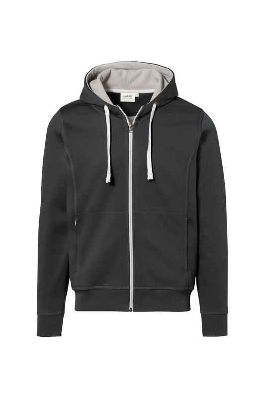 HAKRO Kapuzenjacke Bonded ECO - Anthrazit/silber - 1