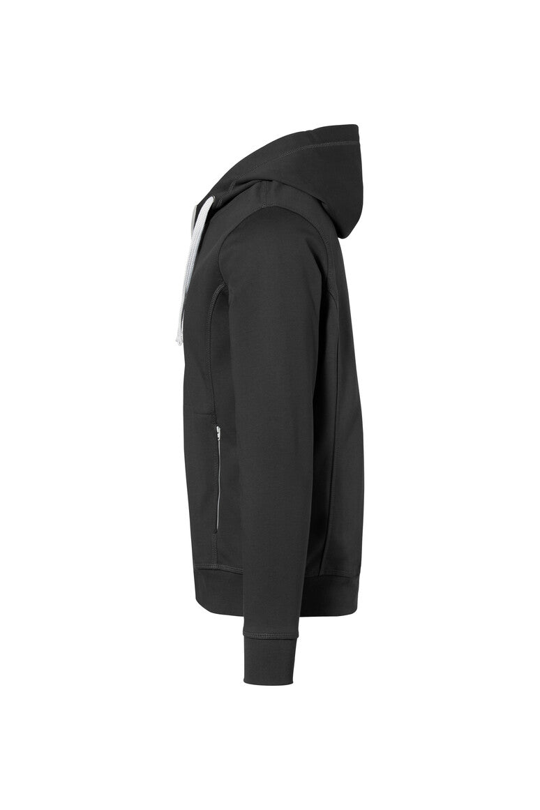HAKRO Kapuzenjacke Bonded ECO - Anthrazit/silber - 2