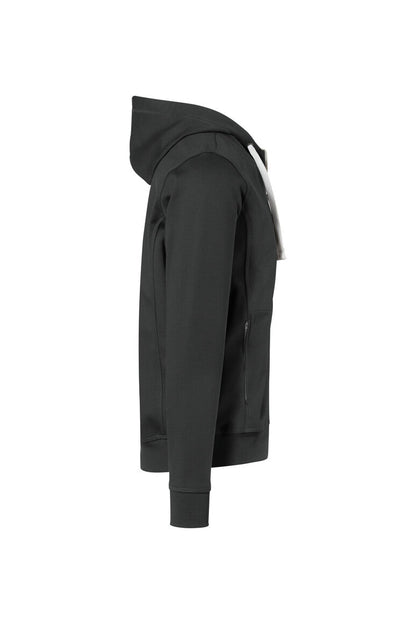 HAKRO Kapuzenjacke Bonded ECO - Anthrazit/silber - 4
