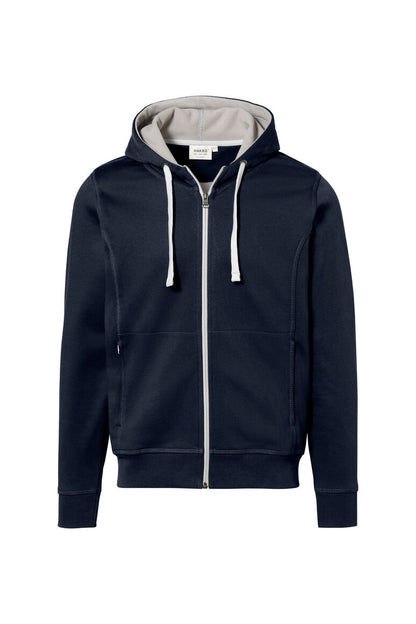 HAKRO Kapuzenjacke Bonded ECO - Tinte/silber - 1