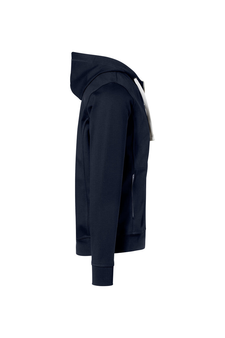 HAKRO Kapuzenjacke Bonded ECO - Tinte/silber - 4
