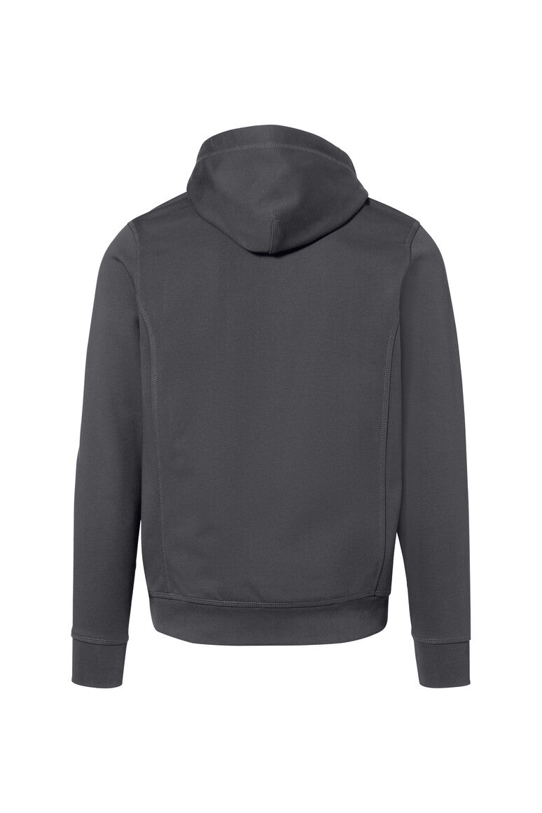 HAKRO Kapuzenjacke Bonded ECO - Karbongrau/silber - 3