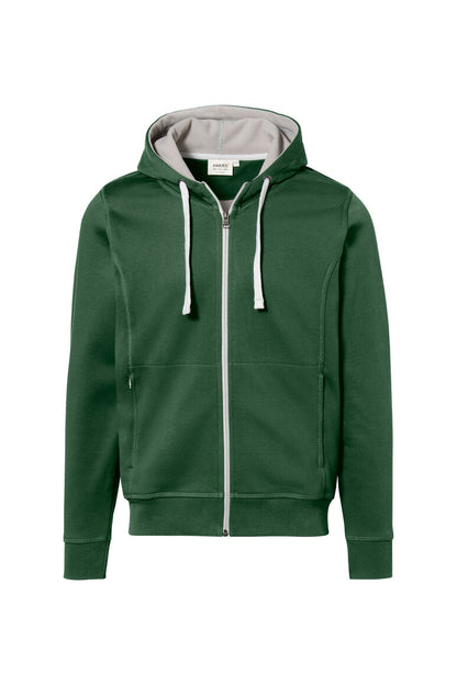 HAKRO Kapuzenjacke Bonded ECO - Tanne/silber - 1