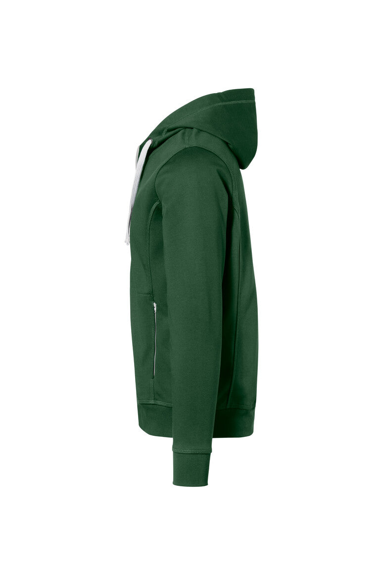 HAKRO Kapuzenjacke Bonded ECO - Tanne/silber - 2