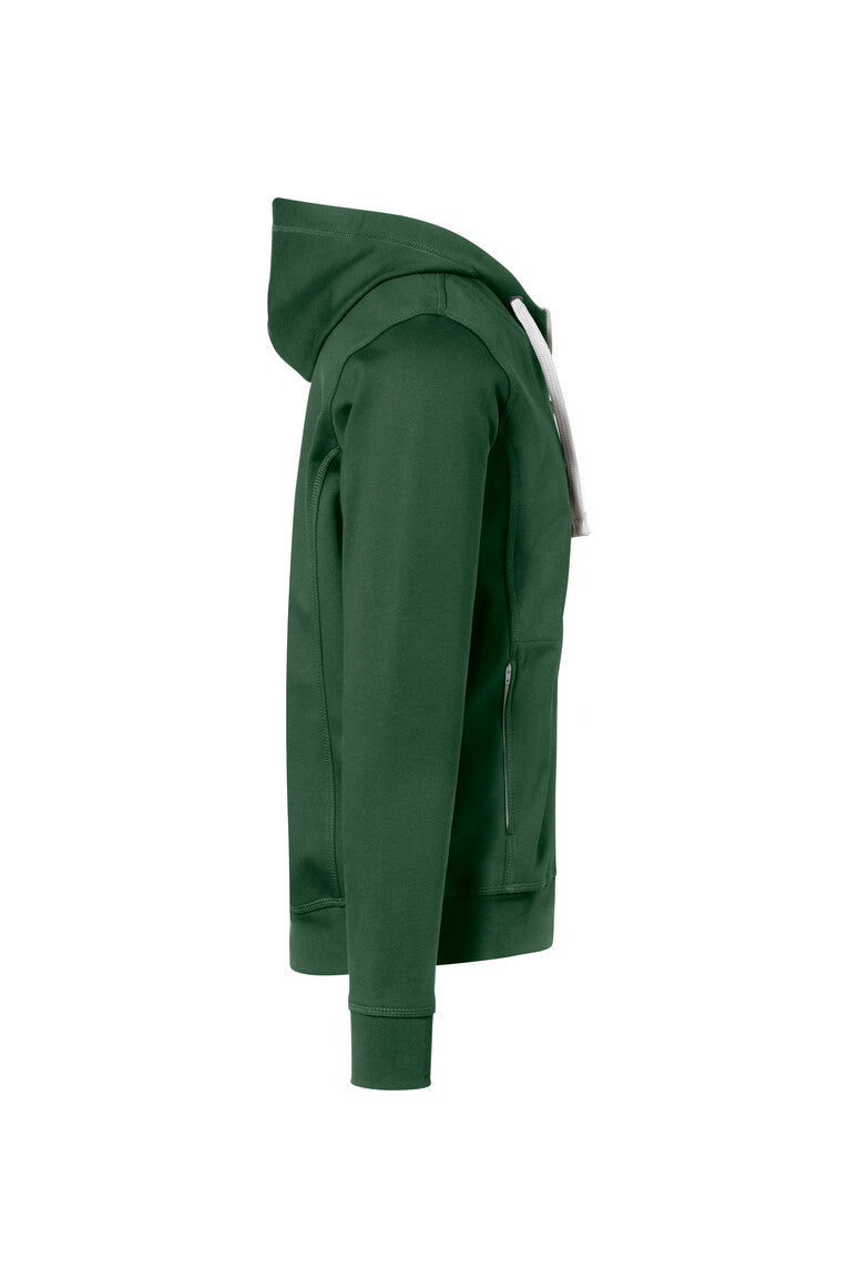 HAKRO Kapuzenjacke Bonded ECO - Tanne/silber - 4