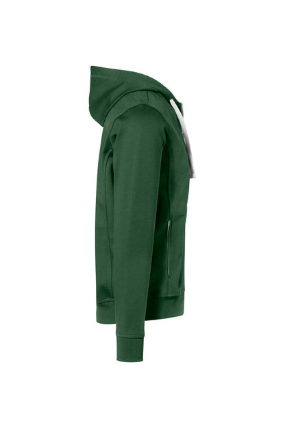 HAKRO Kapuzenjacke Bonded ECO - Tanne/silber - 4