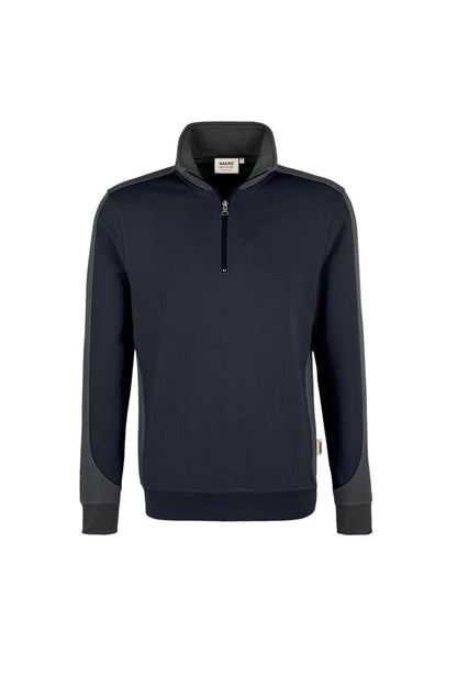 HAKRO Zip-Sweatshirt Contrast MIKRALINAR® - Tinte/anthrazit - 1