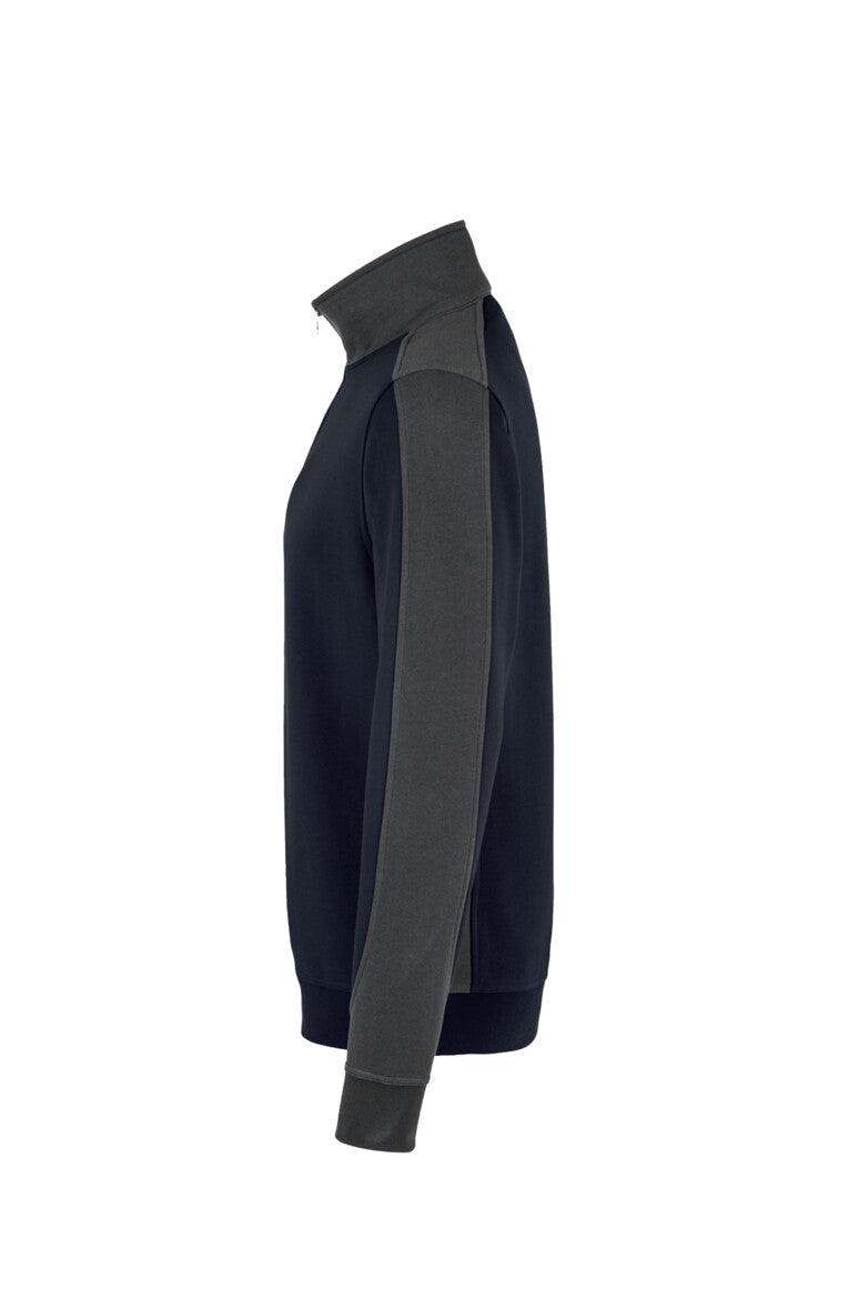 HAKRO Zip-Sweatshirt Contrast MIKRALINAR® - Tinte/anthrazit - 2