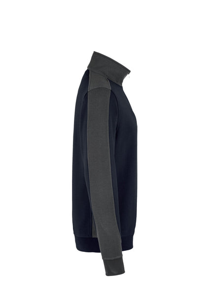 HAKRO Zip-Sweatshirt Contrast MIKRALINAR® - Tinte/anthrazit - 4