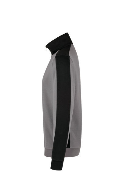 HAKRO Zip-Sweatshirt Contrast MIKRALINAR® - Titan/anthrazit - 2