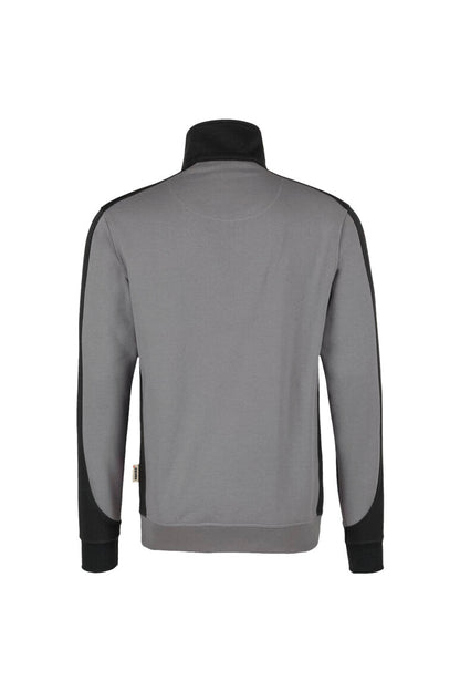 HAKRO Zip-Sweatshirt Contrast MIKRALINAR® - Titan/anthrazit - 3