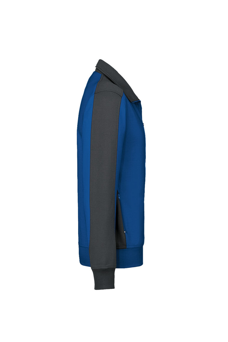 HAKRO Sweatjacke Contrast MIKRALINAR® - Royalblau/anthrazit - 4