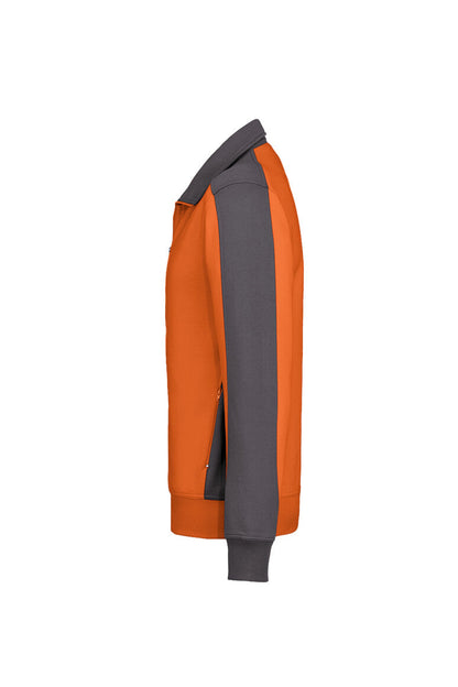 HAKRO Sweatjacke Contrast MIKRALINAR® - Orange/anthrazit - 2