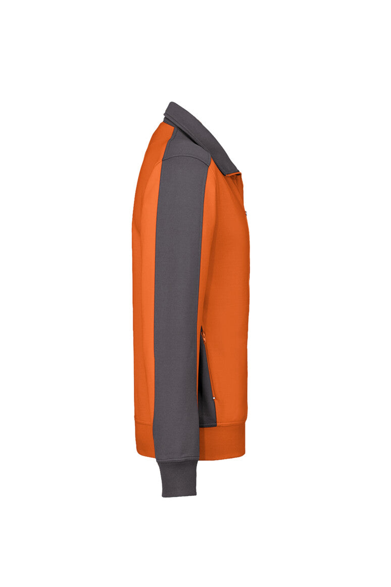 HAKRO Sweatjacke Contrast MIKRALINAR® - Orange/anthrazit - 4
