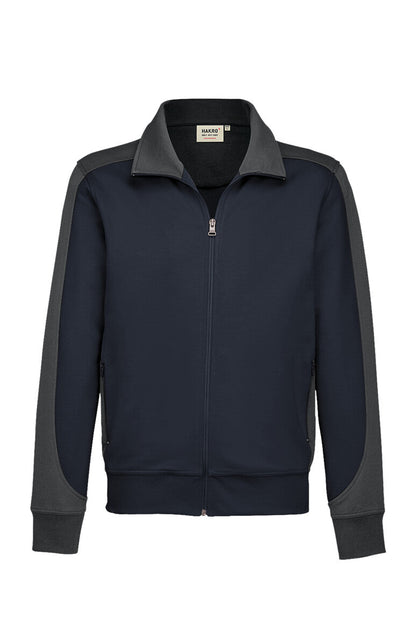 HAKRO Sweatjacke Contrast MIKRALINAR® - Tinte/anthrazit - 1