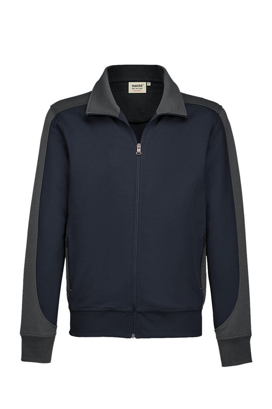HAKRO Sweatjacke Contrast MIKRALINAR® - Tinte/anthrazit - 1