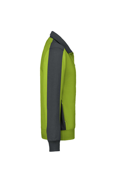 HAKRO Sweatjacke Contrast MIKRALINAR® - Kiwi/anthrazit - 4