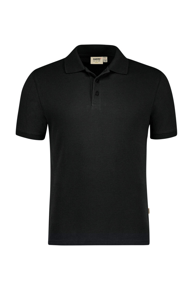 HAKRO Poloshirt Bio-Baumwolle - Schwarz - 1