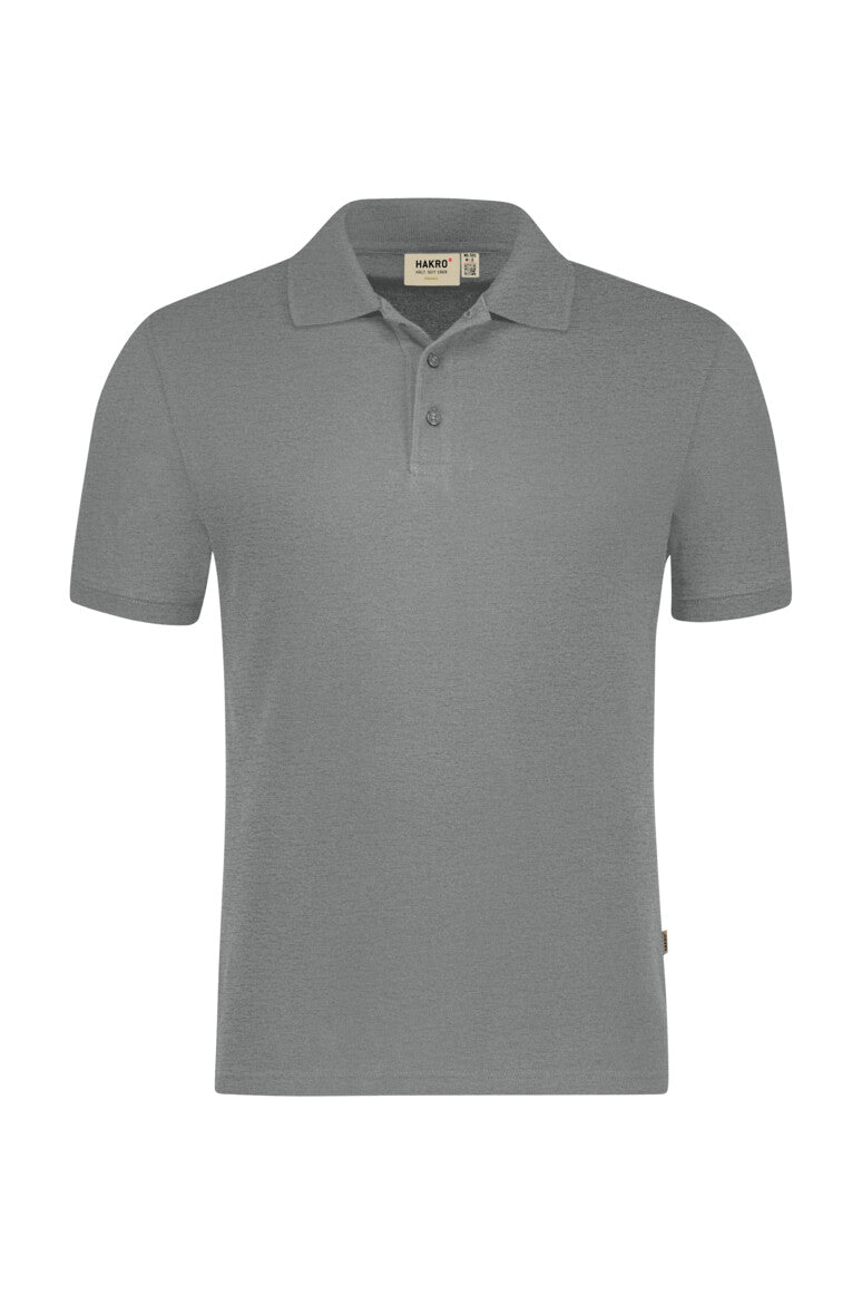 HAKRO Poloshirt Bio-Baumwolle - Grau meliert - 1