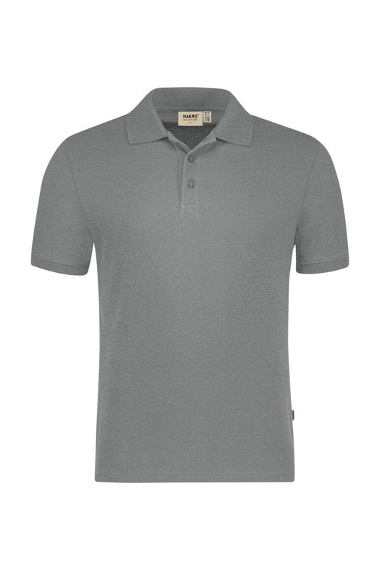 HAKRO Poloshirt Bio-Baumwolle - Grau meliert - 1