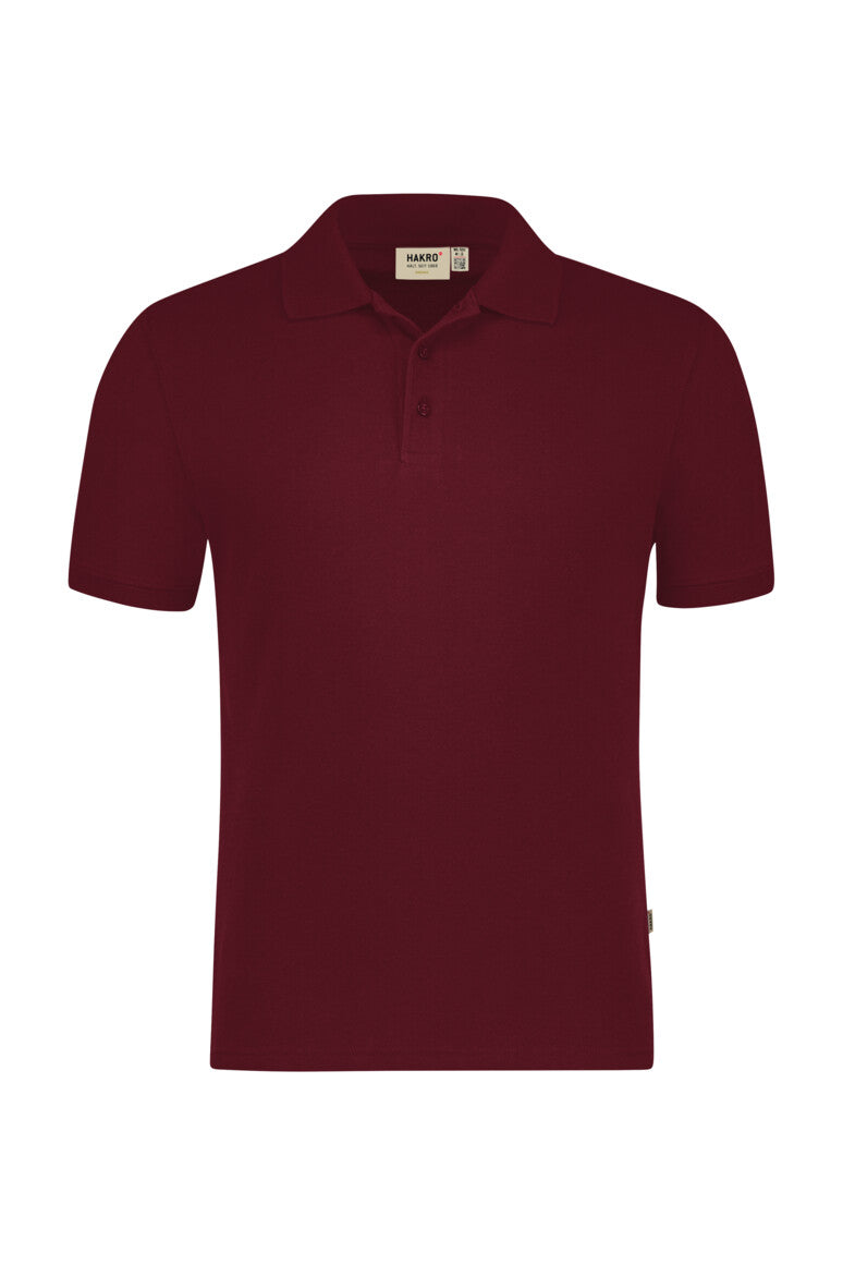 HAKRO Poloshirt Bio-Baumwolle - Weinrot - 1