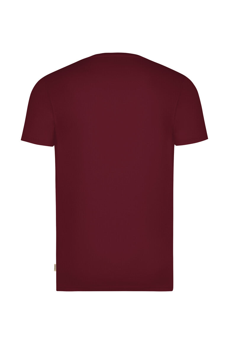 HAKRO T-Shirt MIKRALINAR® ECO - Weinrot - 3