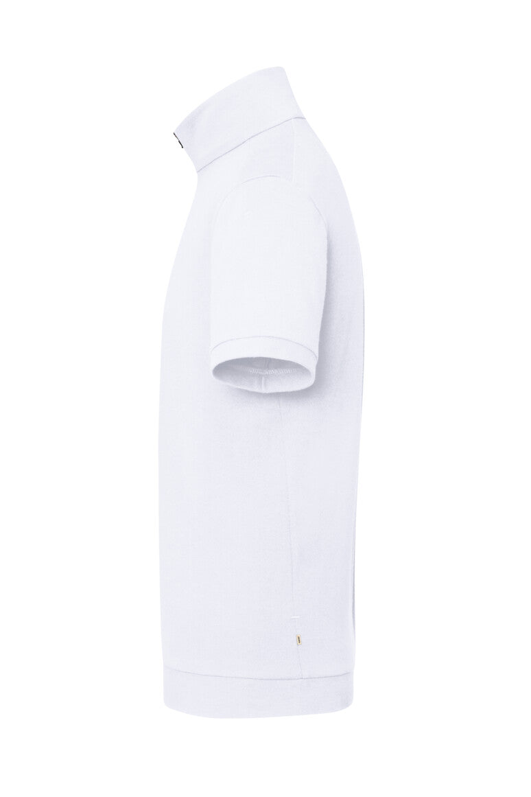 HAKRO Zip-Shirt Piqué MIKRALINAR® ECO - Weiß - 2
