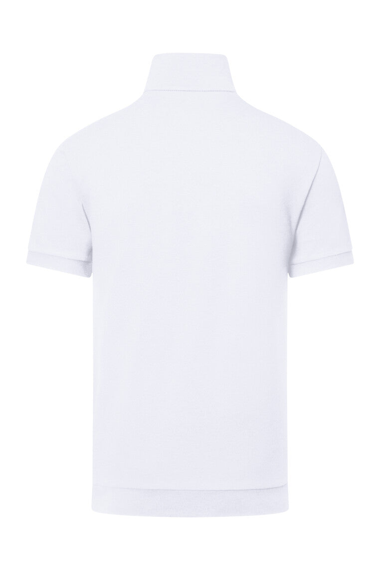 HAKRO Zip-Shirt Piqué MIKRALINAR® ECO - Weiß - 3