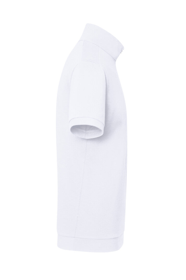 HAKRO Zip-Shirt Piqué MIKRALINAR® ECO - Weiß - 4