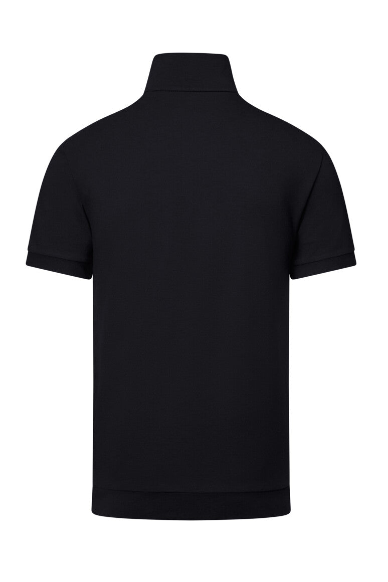 HAKRO Zip-Shirt Piqué MIKRALINAR® ECO - Schwarz - 3
