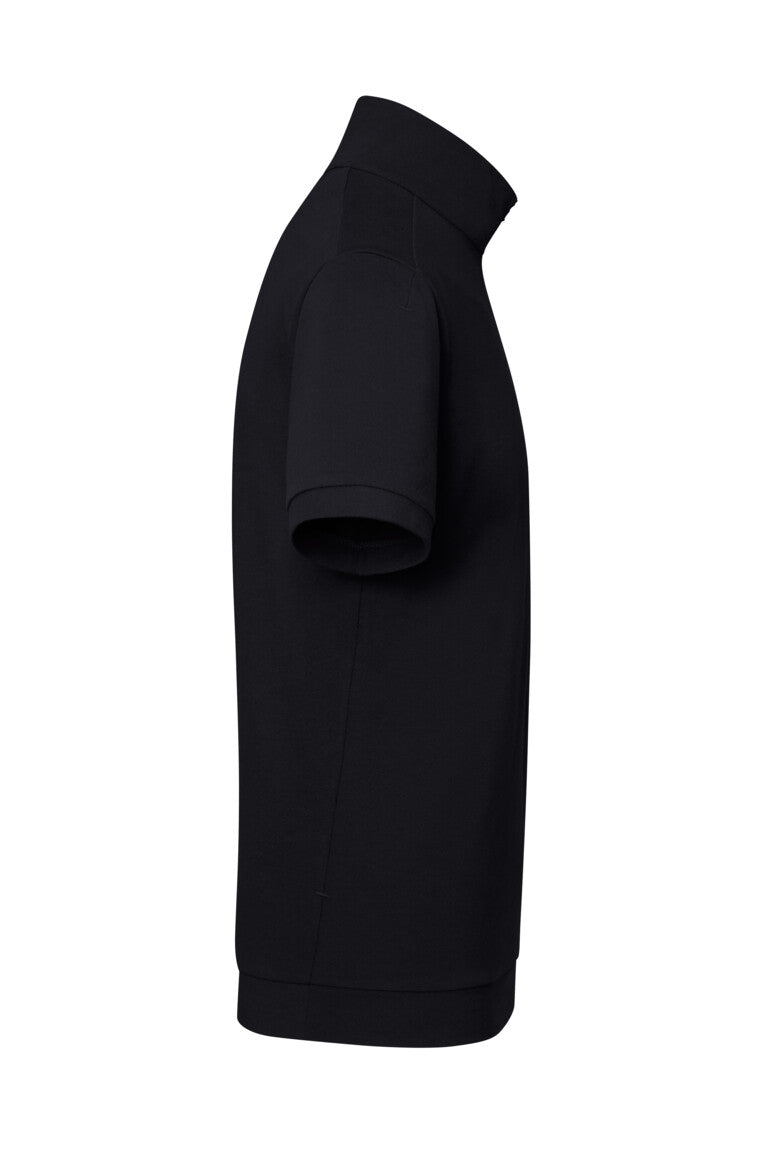 HAKRO Zip-Shirt Piqué MIKRALINAR® ECO - Schwarz - 4