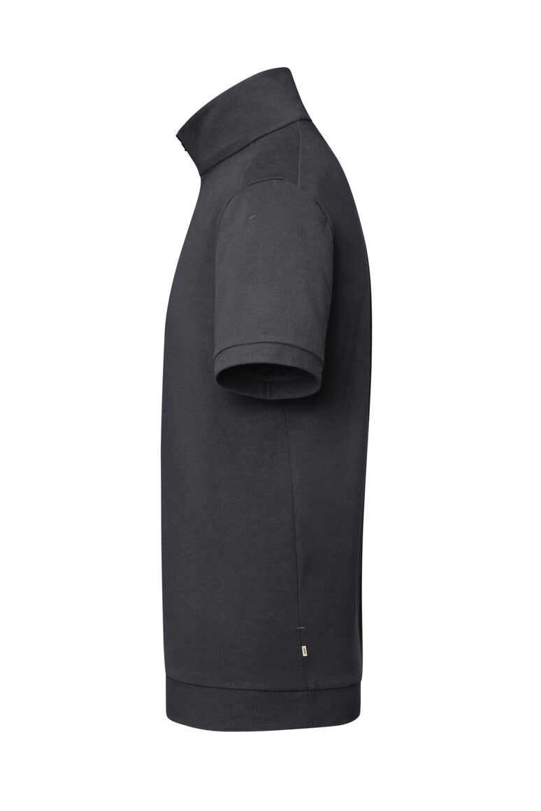 HAKRO Zip-Shirt Piqué MIKRALINAR® ECO - Karbongrau - 2