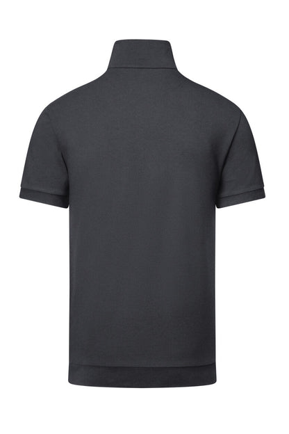 HAKRO Zip-Shirt Piqué MIKRALINAR® ECO - Karbongrau - 3